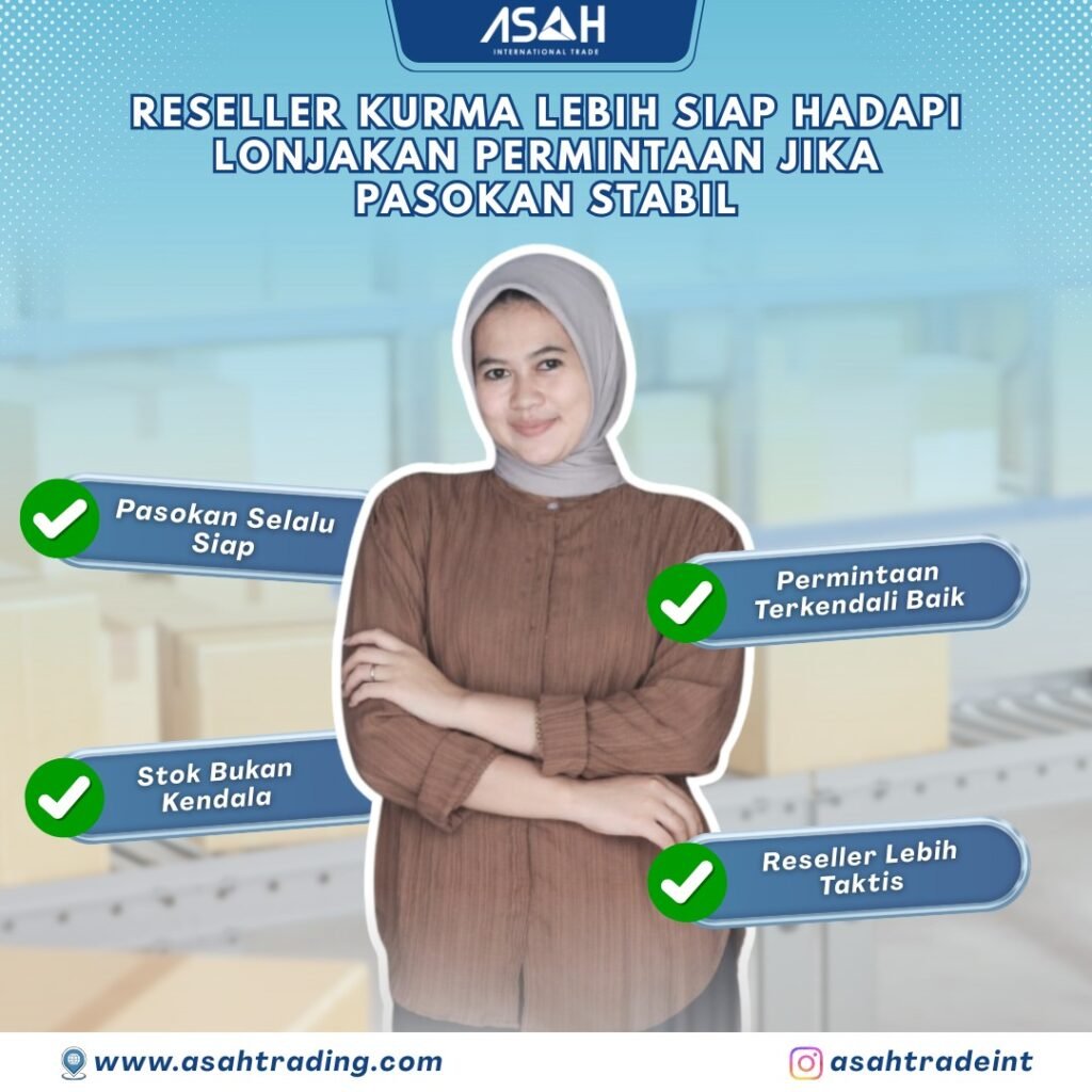 Reseller Kurma Lebih Siap Hadapi Lonjakan Permintaan Jika Pasokan Stabil