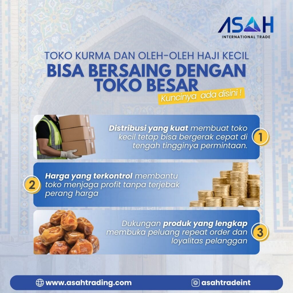Toko Kurma dan Oleh-Oleh Haji Kecil Bisa Bersaing dengan Toko Besar, Asal Punya Ini