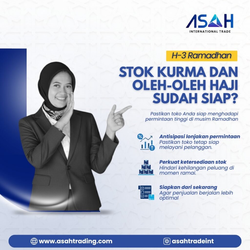 H-3 Ramadan: Stok Kurma dan Oleh-Oleh Haji Sudah Siap?