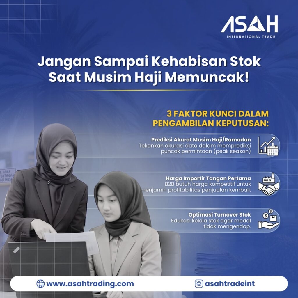 Jangan Sampai Kehabisan Stok Saat Musim Haji