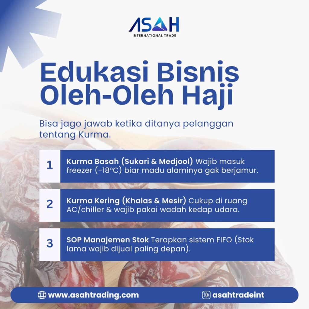 Cara menyimpan kurma yang benar untuk menjaga kualitas stok kurma agar tahan lama
