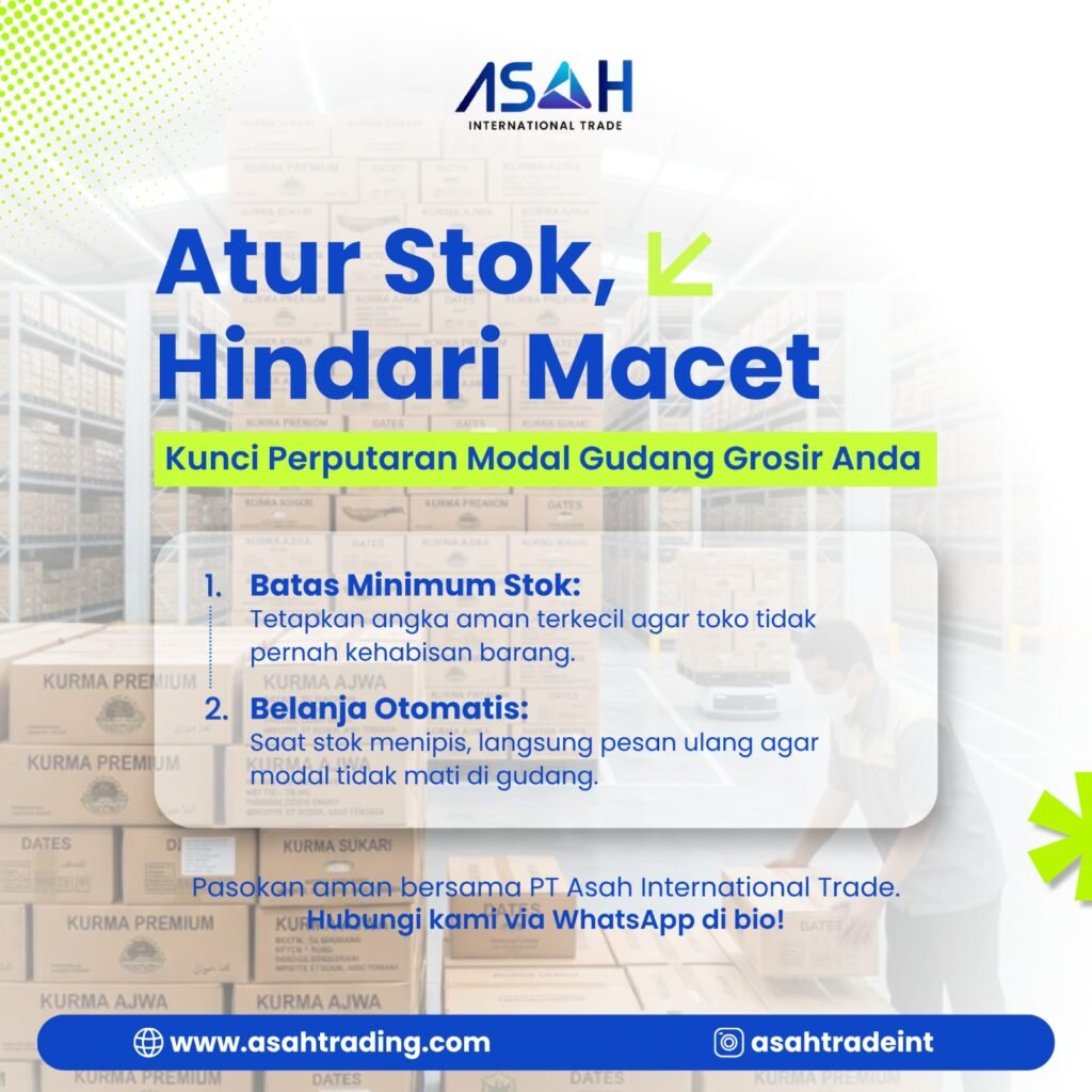 Atur stok gudang grosir dengan manajemen stok gudang yang efisien